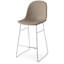 Academy Upholstered Bar Stool with Chromed Frame-554708584-554708589