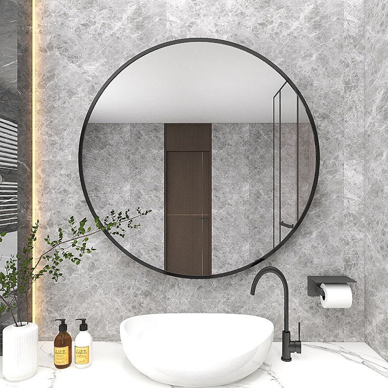 Elya Metal Flat Wall Mirror, 36" x 36"