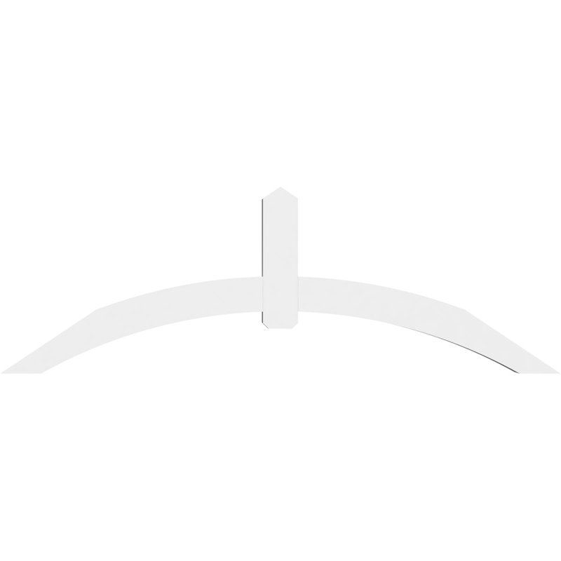 Support pour pignon en PVC Archdale, H 32 po x l 96 po (pas : 8/12), P 6 po x F 6 po