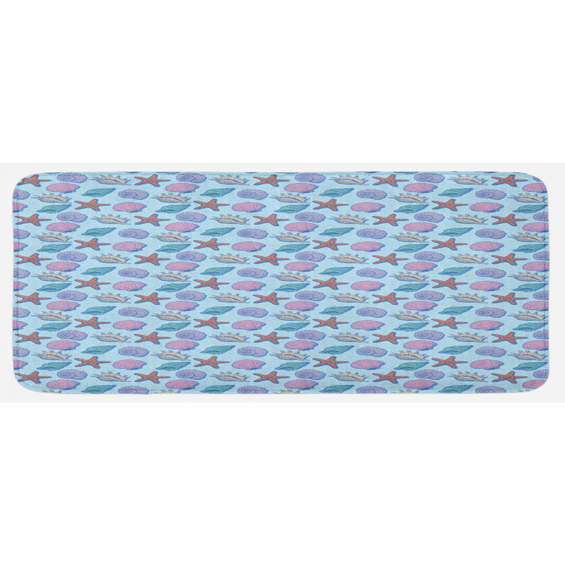 Coastal Synthetic Kitchen Mat