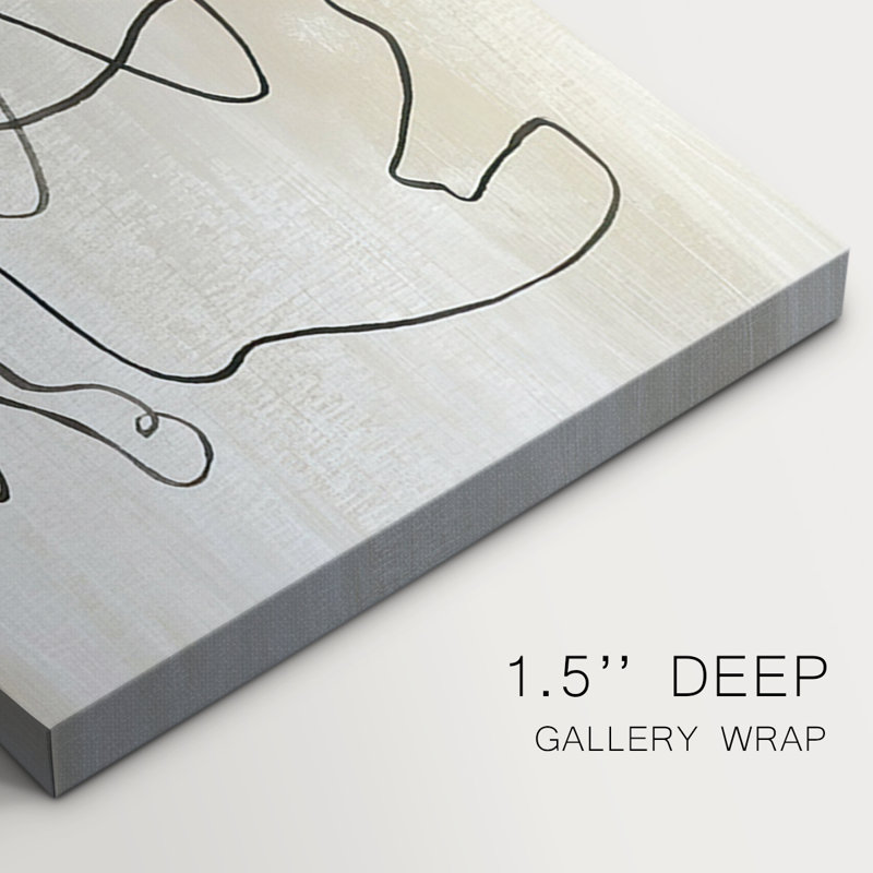 Bound I  -Custom Wrapped Gallery Canvas - 3 Pieces, 12" H x 24" W