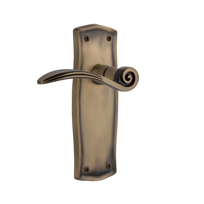 Passe-plat Prairie (couloir et garde-robe) avec levier Swan, Laiton antique, 2-3/4"