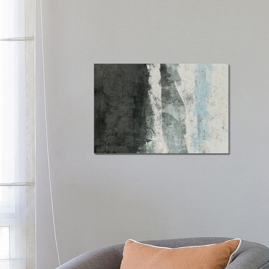 Black & Grey & Blue II von Studio W - Galerie-verpackte Leinwand Giclée auf Leinwand