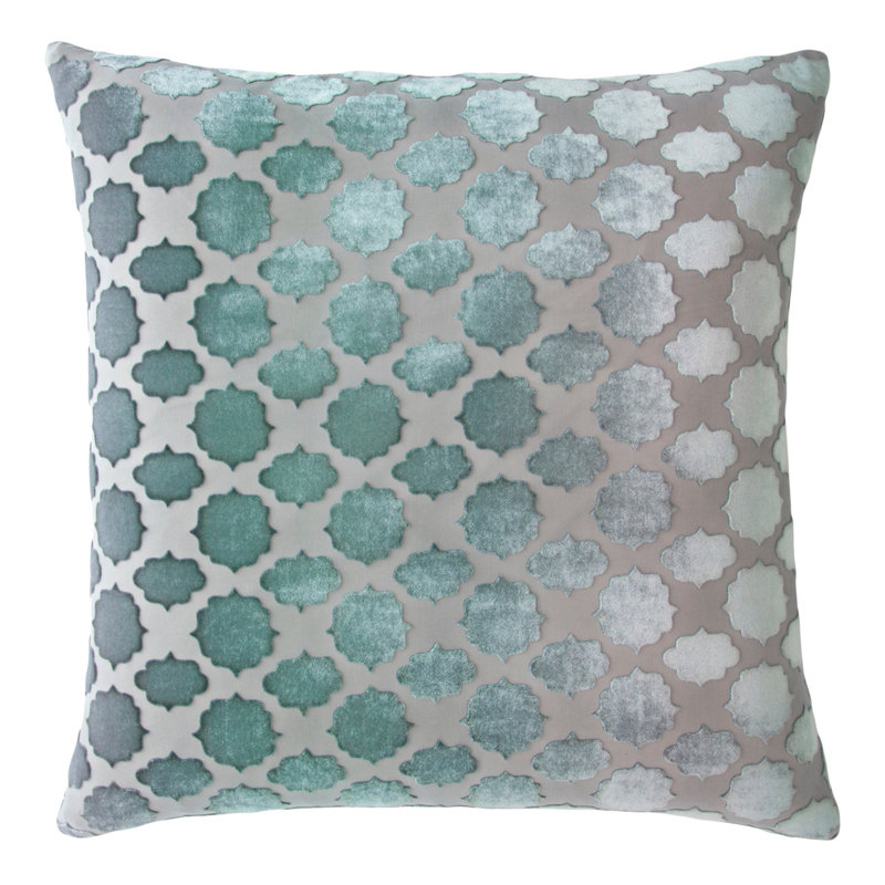 Square Velvet Pillow Cover & Insert, 20" x 20", Jade
