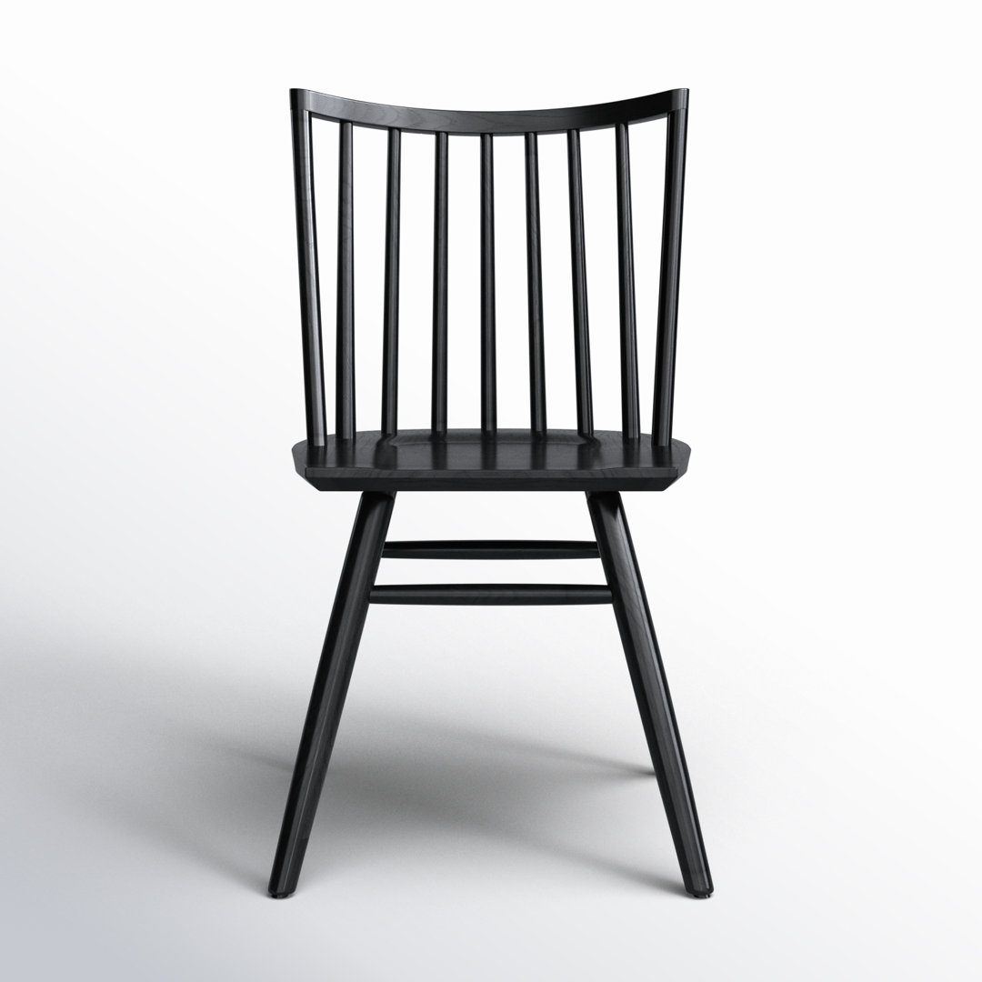 Shania Solid Wood Slat Back Dining Chair Joss & Main 