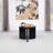 Harrison Black Round Solid Wood End Table