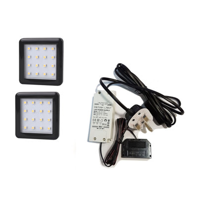 LED Light Square Black