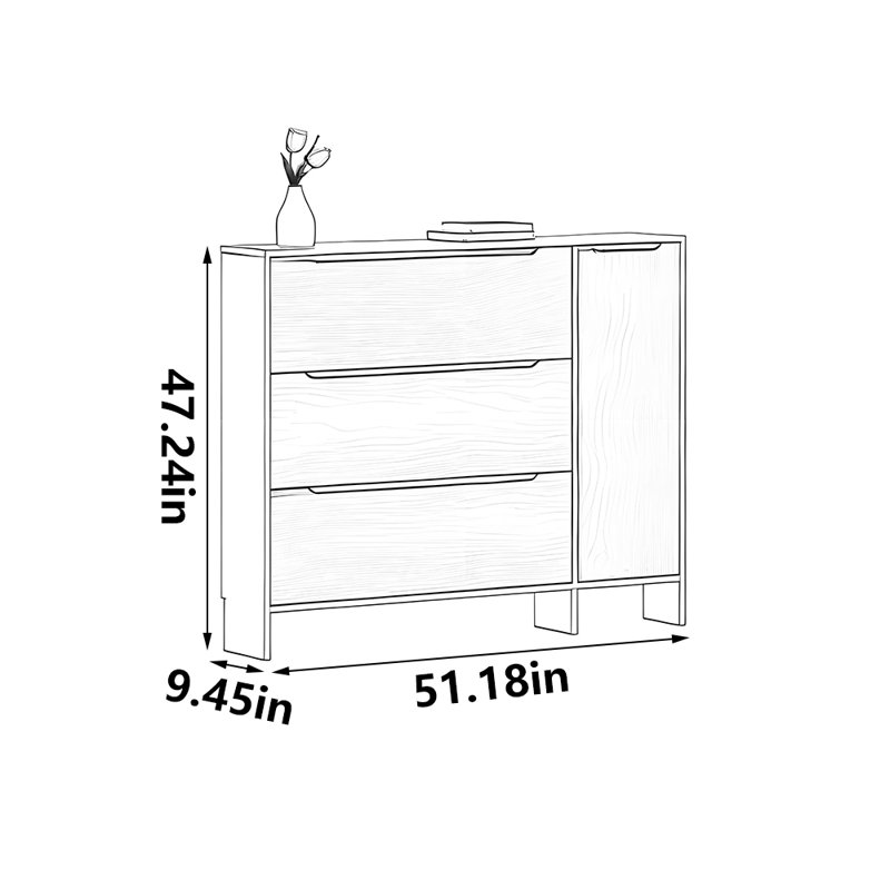 Castiglione, 47.24" H x 51.18" W x 9.45" D