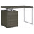 Weathered Grey 3-Drawer Reversible Office Desk-1851239079