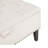 36 In. W White/double Open Door fabric Square Coffee Table Storage Ottoman