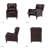 Beecher Traditional 28.75" Wide Genuine Leather Manual Club Recliner with Solid Wood Legs-501836499