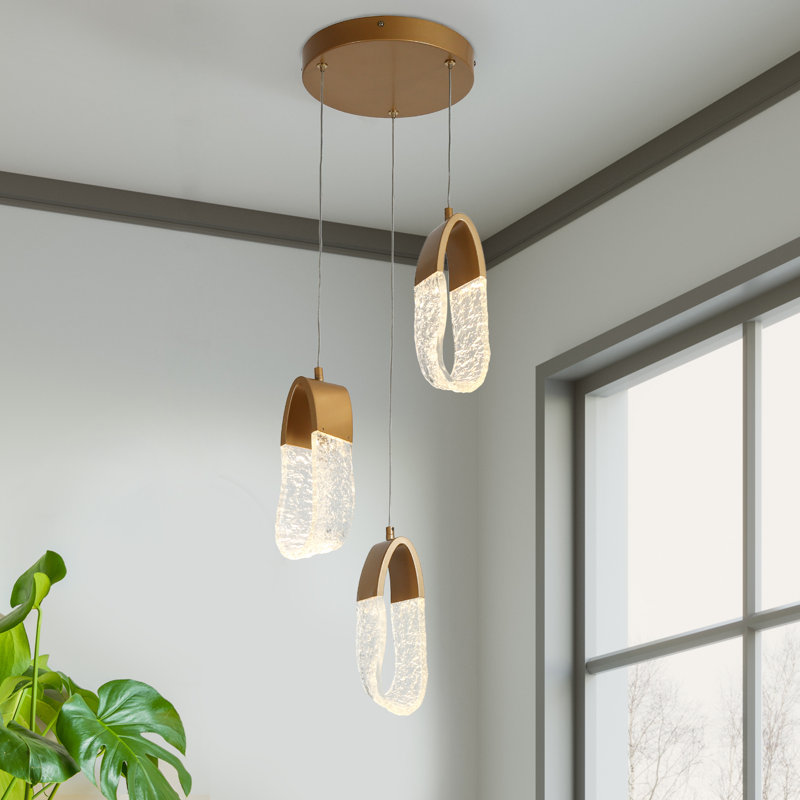 Luminaire suspendu à DEL 3 lumières Berta