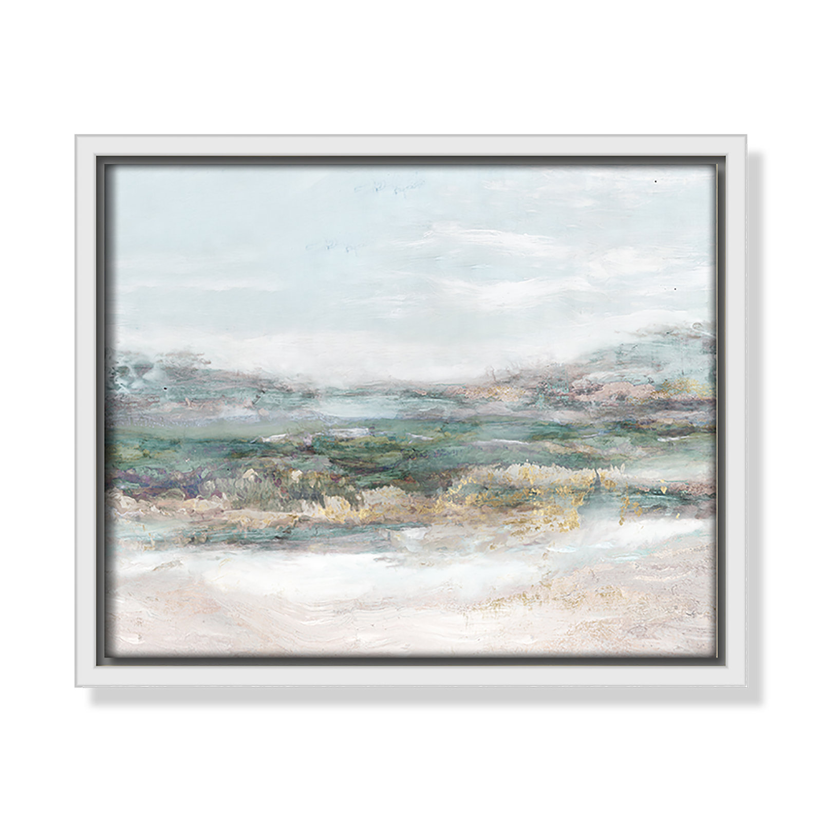 Dazzling by Matina Theodosiou - Painting Print on Canvas, No Mat, White Framed Canvas, 9.5" H x 11.5" W x 2" D