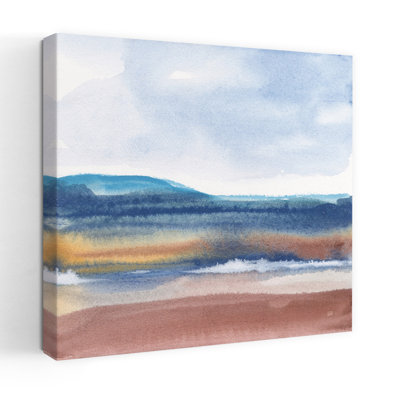 Terre rouillée I, art abstrait contemporain de plage