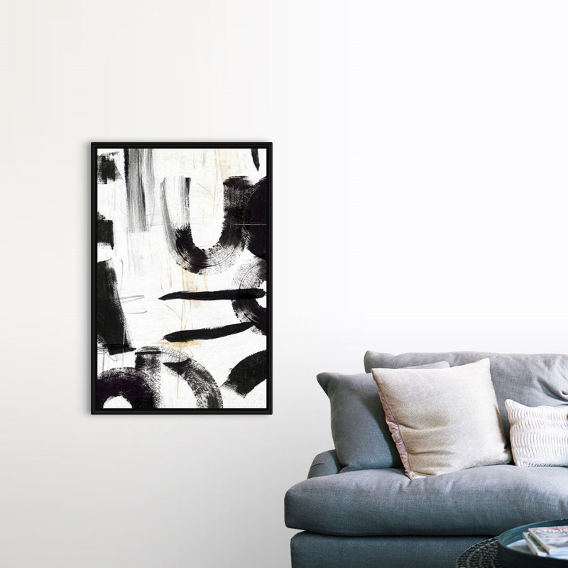 Concept II par PI Studio - reproduction d'art sur toile, Cadre noir, H 50 po x l 34 po x P 1,75 po
