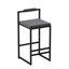 Tabourets de bar rembourrés de velours à hauteur de comptoir pour îlot de cuisine, ensemble de 2 chaises de salle à manger modernes avec repose-pieds et dossier (sans table)-270379644-270379645