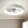 20'' Modern Dimmable LED Ceiling Fan with Light and Remote Control White