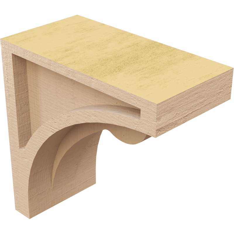 Bois de cèdre brut Viola TimberThane Corbel, apprêté brun clair, H 6 po x l 3 po x P 6 po