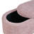 Modern Oval Storage Bench with Spherical Legs for Entryway and Living Room-1044809491