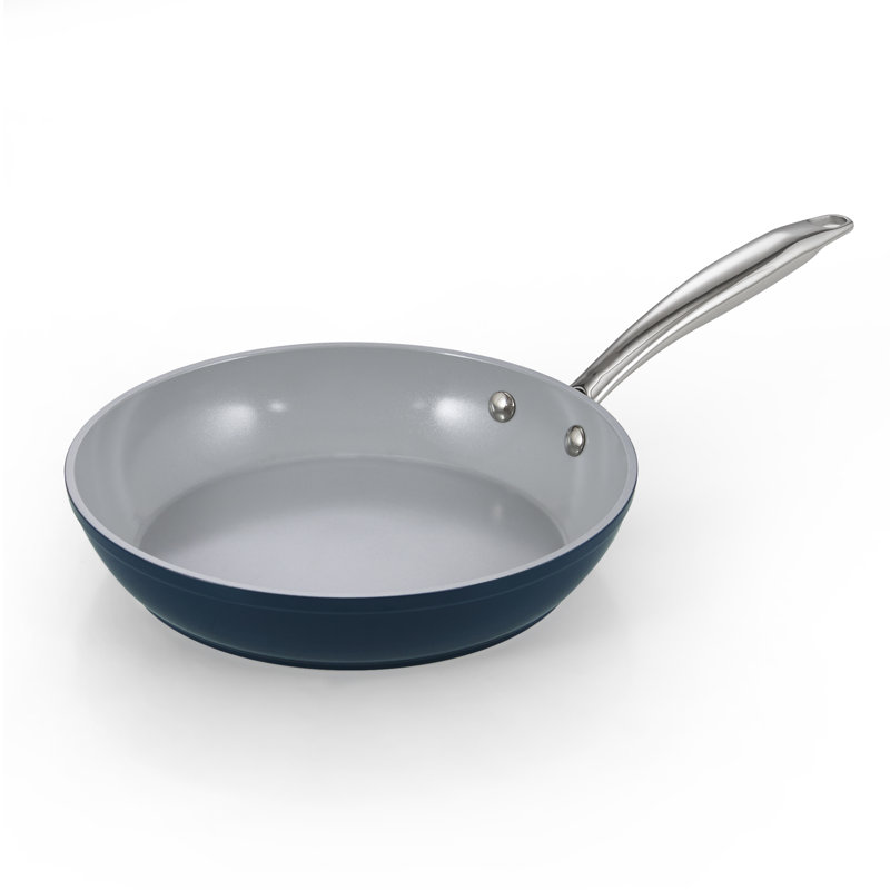 Poêle à frire antiadhésive en céramique 9,5 pouces Cook N Home Classic, Bleu