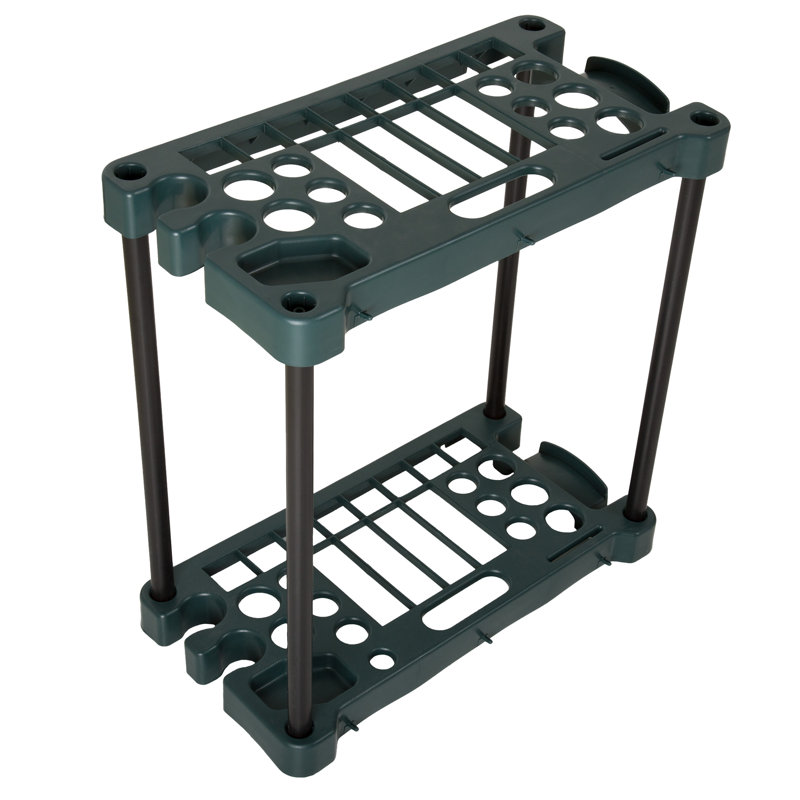 Stalwart Garden Tool Organizer - Utility Rack Maximizes Yard Tool Storage - Garage Space Saver