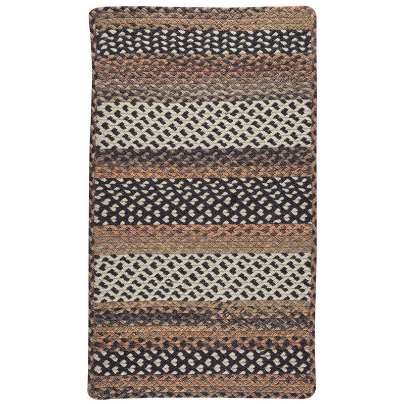 Arqumedes Wool Striped Indoor Rug, Cross Sewn Rectangle 3' x 5'