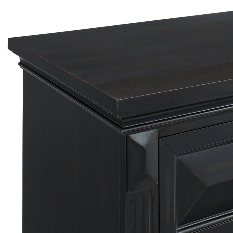 Ensemble commode et miroir, Noir