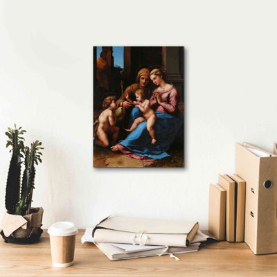 «Madonna of Divine Love» par Raphael, art mural sur toile