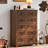 Farmhouse 5 Drawer Dresser For Bedroom, 42" Tall Small Dressers & Chest Of Drawers, Rustic Wood Dresser With Metal Handle, Storage Organizer Closet For Living Room, Hallway, Entryway-1157674036-1157947723