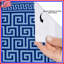 Rideaux de douche à motif de clé grecque extra longs-1768155234