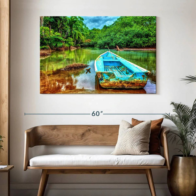 Mehar Old Costa Rican Boat, 32" H x 48" W