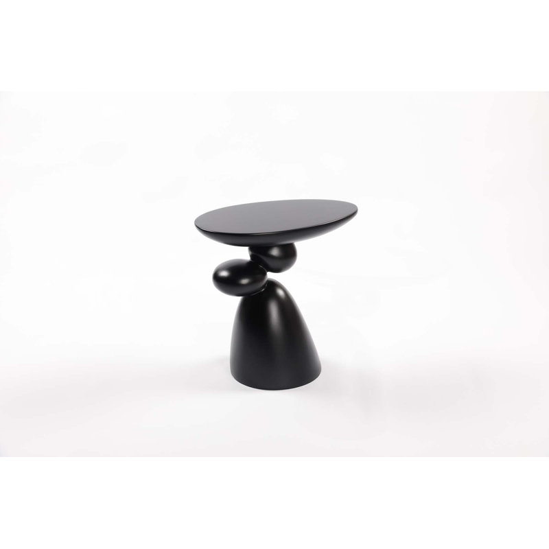 Table de bout Lucky, table d'appoint en fibre de verre, table de coin minimaliste moderne, table basse avec décoration, décoration intérieure pour le salon, la chambre à coucher, la chambre d'amis