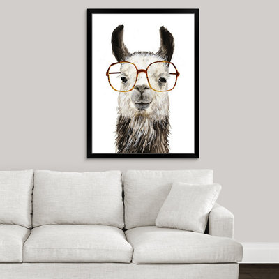 "calcul llama ii" , reproduction d’art encadrée novogratz