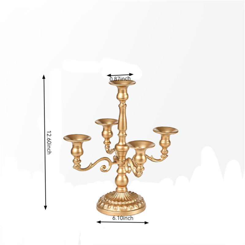 Bougeoir de table en métal 12,6 po H