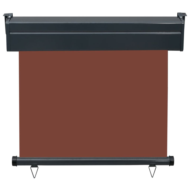 Ergin Balcony Side Awning, 250cm H x 85cm W, Brown