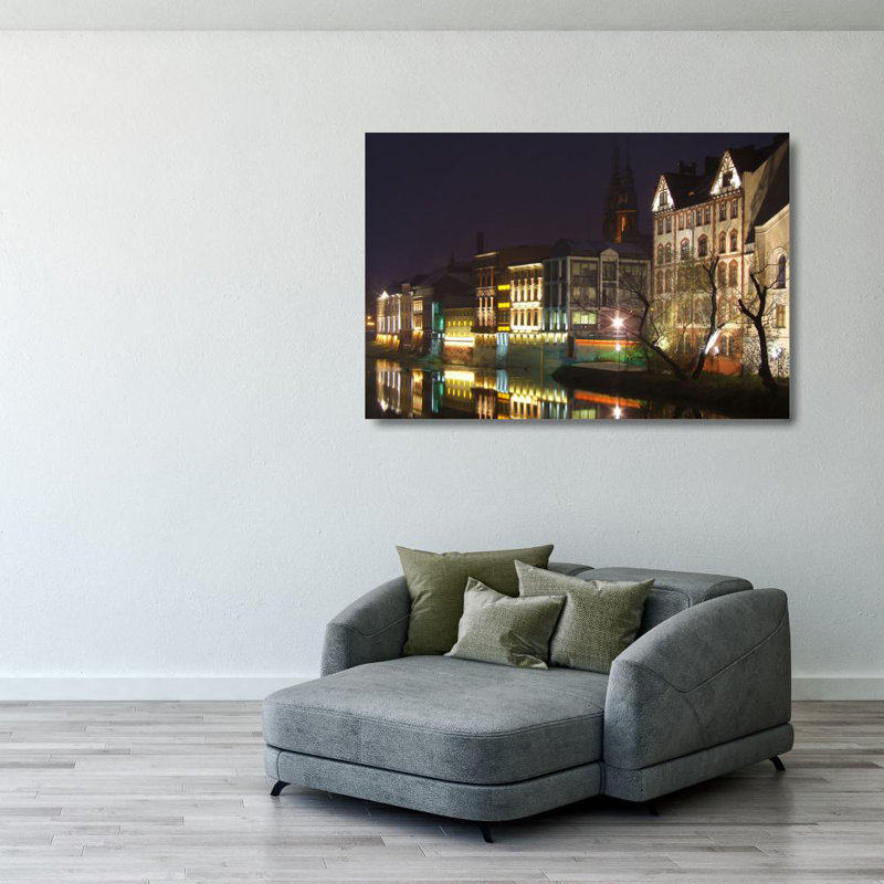 Oder River in Opole, 27" H x 40" W