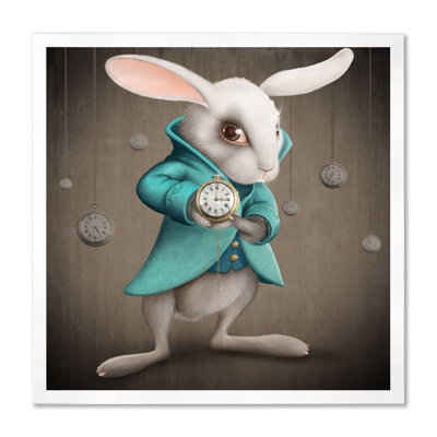 " White Rabbit Alice In Wonderland " Color Photography Print