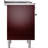 ILVE Nostalgie II Series 36 inch Dual Fuel Range with 6 Burners, Griddle (Glass Door)-124968149-98168243