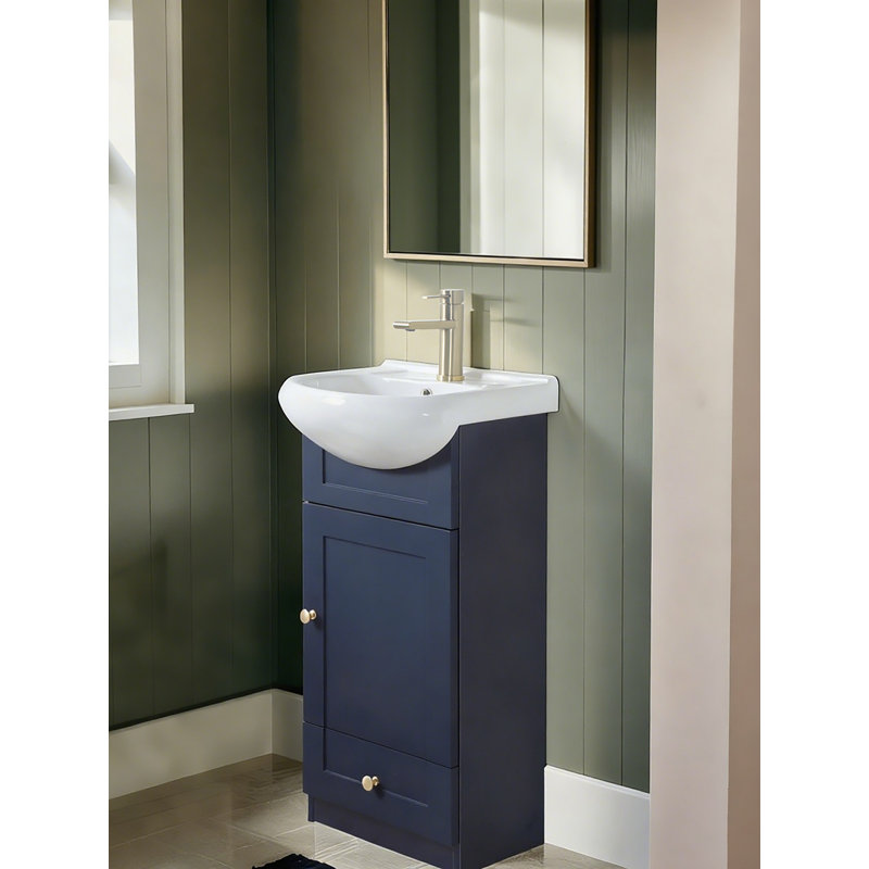 16'' Single Bathroom Vanity With Ceramic Top