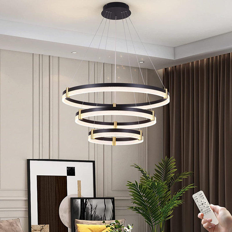 Cyma 3 - Light Dimmable LED Tiered Chandelier