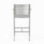 Tabourets de bar d'extérieur 29,50 po avec structure en aluminium antirouille, ensemble de 2