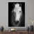 White Floater Framed