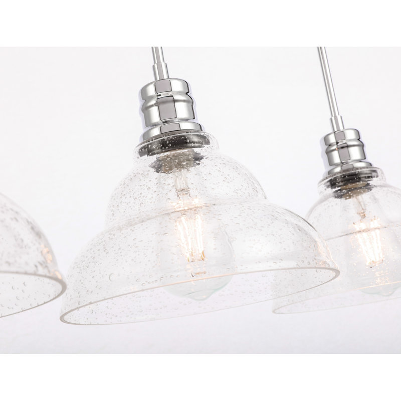 Manoel 3 - Light Kitchen Island Pendant, Chrome
