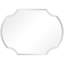 Miroir mural octogonal biseauté noir mat sans cadre-94946105
