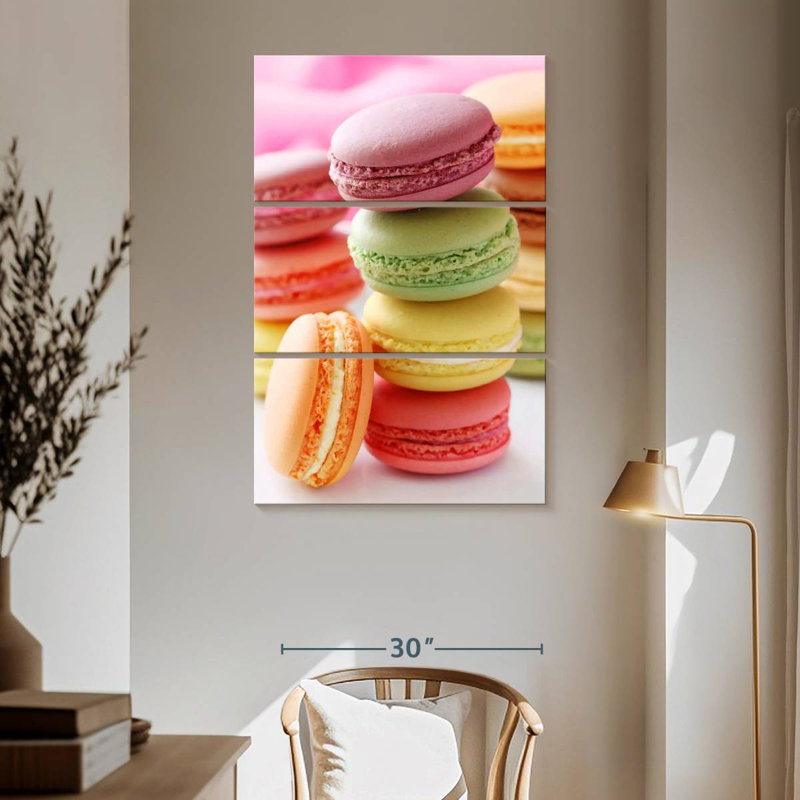 Flavored Macarons, 65" H x 42" W