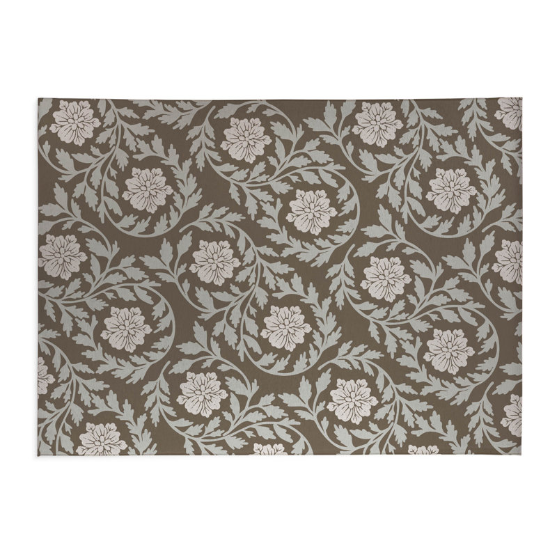 Penelope Low Profile Kitchen Mat, Brown, Rectangle 2' x 3'