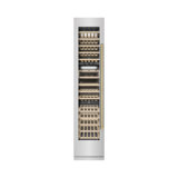 ZLINE Autograph 18 in. White Matte 68 Bottle Right Hinge Column Wine Cooler with Bronze Accents