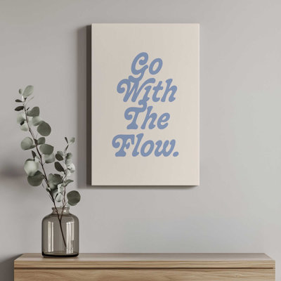 Go With The Flow II By Poiseparadise Canvas Art Print