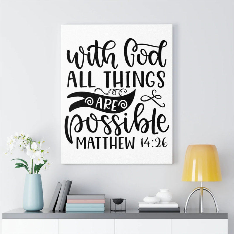 God Matthew - Wrapped Canvas Print, 36cm H x 28cm W