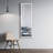 Black Aluminum Frame Lighted Bathroom Mirror